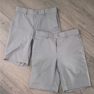 Grand Slam Light Gray Men's Flat Front Shorts